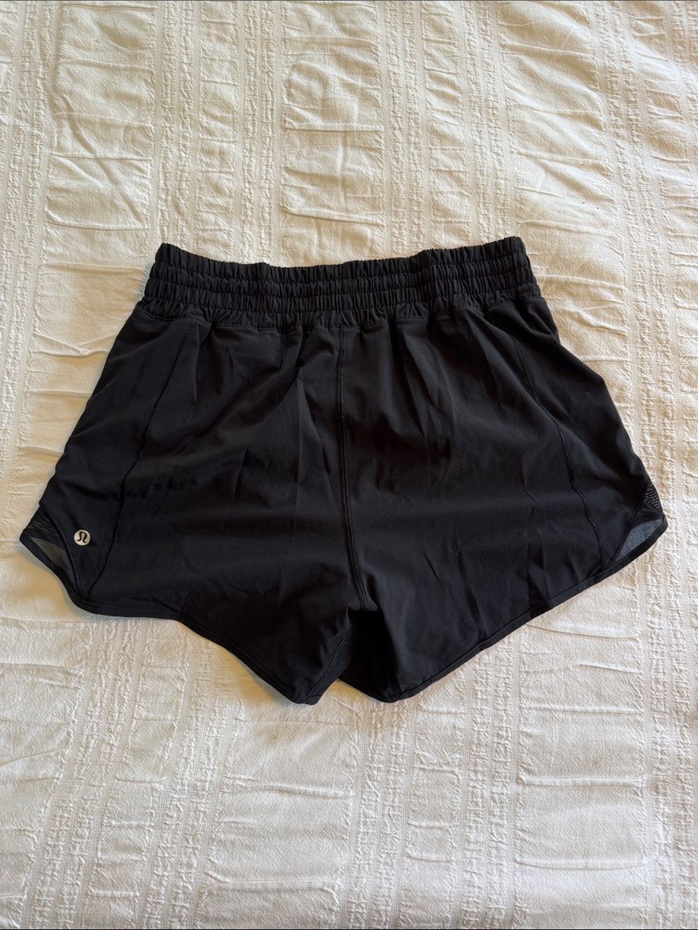lululemon athletica Black Women's Athletic Shorts with Elastic Waistband